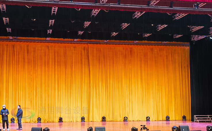 學(xué)校禮堂、報(bào)告廳 大型舞臺阻燃幕布廠家定做